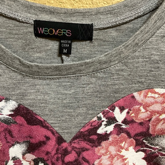 Weavers gray high low shirt. Size M - Picture 7 of 9